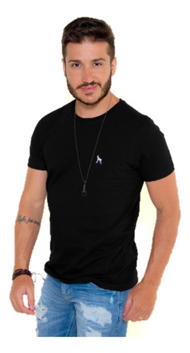 Camiseta Masculina Lisa Revanche Manga Extra Curta Machão