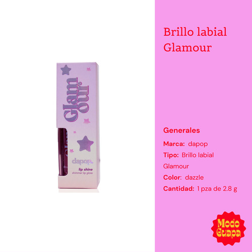 Brillo Labial Dapop Glamour Lip Shine