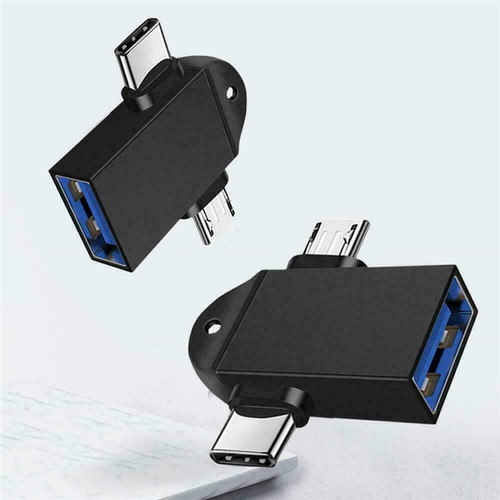 Adaptador Otg 3 En 1 Tipo C 3.1+micro Usb A Usb 3.0