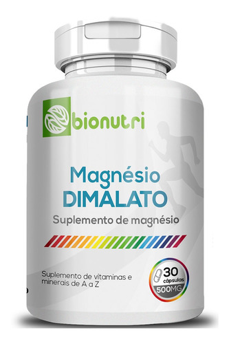 Magnesio Dimalato 30 Cápsulas 500mg Sabor Natural