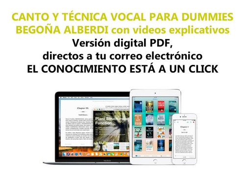 Canto Y Tecnica Vocal Para Dummies Begoña Alberdi + Videos