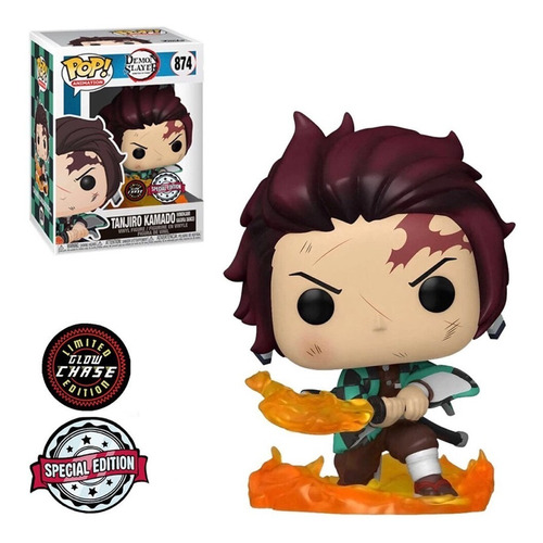 Tanjiro Kamado Funko Pop Chase Glow Demon Slayer Baile