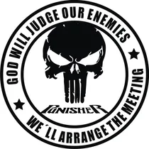 Comprar Calco Punisher God Will 02 Para Luneta - Graficastuning 00062