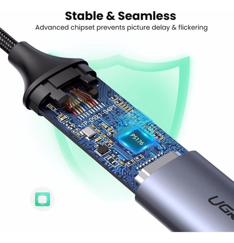 Cable Adaptador Usb C Thunderbolt 3 A Hdmi 4k 2k 3d Ugreen