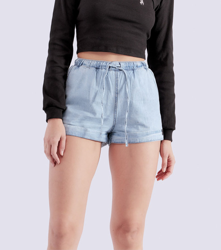 Short Jean Delhi Para Dama Con Elastico Typer