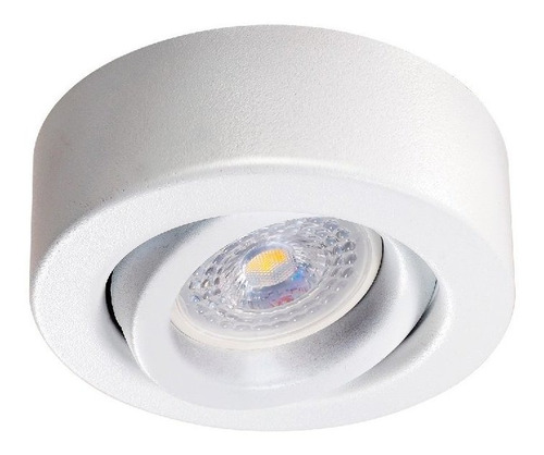 Semi Embutido Redondo Blanco Orientable Dicroica Led -mac