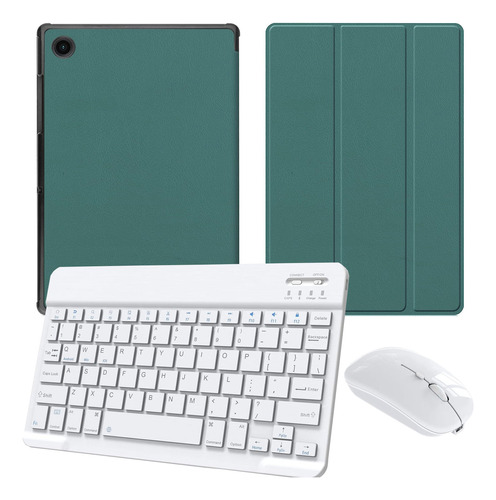 Funda Con Teclado + Mouse Para Galaxy Tab A8 10.5 X200/x205