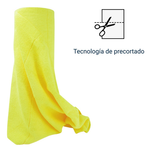30 Trapos Microfibra Limpieza Multiuso 40x40 Absorbente Amarillo Lisa