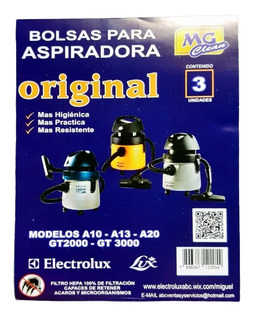 Bolsa Original Aspiradora Electrolux A10 Smart A13 Clean Car | MercadoLibre  📦