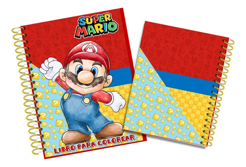 Libro Para Colorear Super Mario