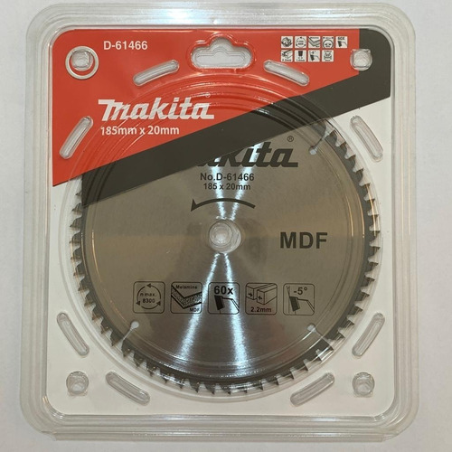 Imagen 4 de 6 de Sierra Circular 7-1/4 X 20 X60th Mdf, Melamina Makita D61466