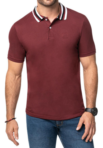 Camiseta Polo Felipe Vino Para Hombre Croydon