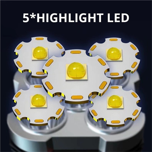 ^ Linterna Led Recargable Superpotente De 5 Led
