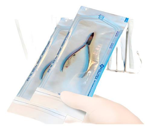 Envelope Autoclave Esterilizacao Manicure 9cm X 23cm 100 Un