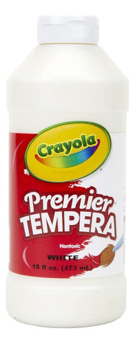 Binney Smith Crayola(r) Premier Tempera Paint, Blanco (54-12