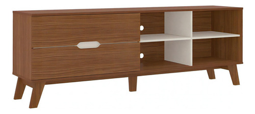 Rack Para Tv Até 75 Polegadas Verona 2 Gavetas Cedro/off