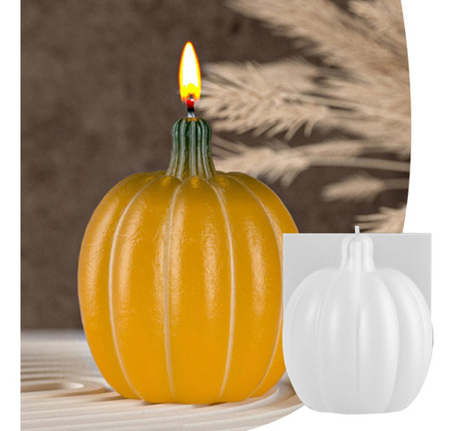 Molde De Silicona Para Velas De Calabaza Molde De Calabaza 3