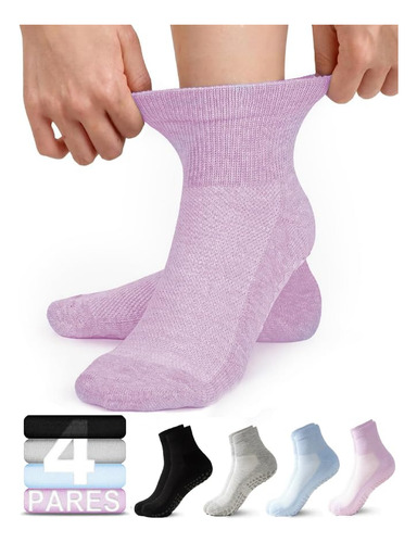 Calcetines Para Diabéticos 4 Pares, Calcetines Diabeticos