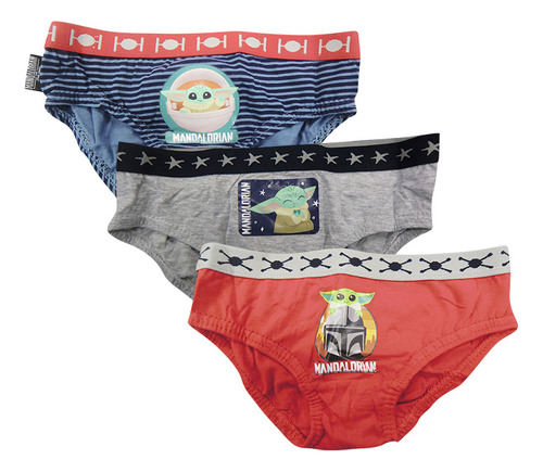 Pack X 3 Slip Infantiles Baby Yoda Talle 2/7