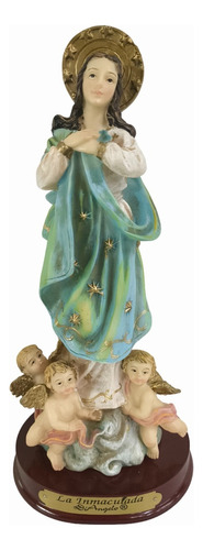 Virgen Inmaculada De Poliresina - Di Angelo 20 Cm