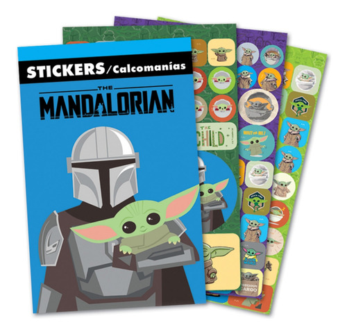 Block De Stickers Mandalorian Baby Yoda Man0h1