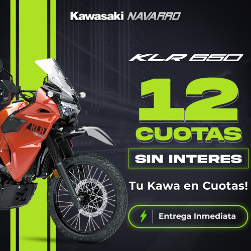 Imagen 1 de 20 de Kawasaki Klr 650 2023- 12 Pagos Iguales En Pesos- En Stock -