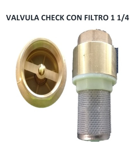 Valvula Check Con Flitro 1 1/4 