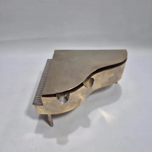 Antigua Caja Musical Piano Bronce Funciona Cenicer Mag 66059 (Usado)