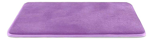 Alfombra De Baño De Espuma De Memoria Suave, Morado 40x60cm
