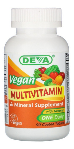 Multivitamínico Vegano Con Minerales Y Plantas 90 Tabletas 