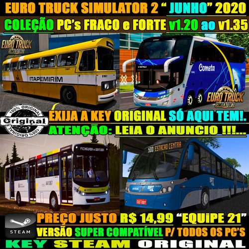 Euro Truck Simulator 2 Brasil 2019 Cidades Reais Steam Key