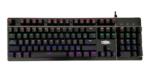 Teclado Mecânico Gamer 9 Funções De Led Switch Blue