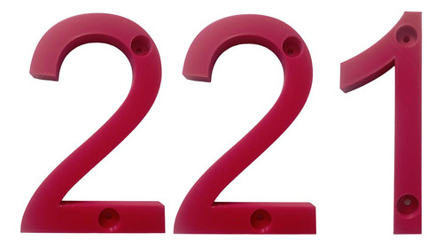 Números Para Oficina 3d, Mxdru-221, Número 221, 17.7cm Altur