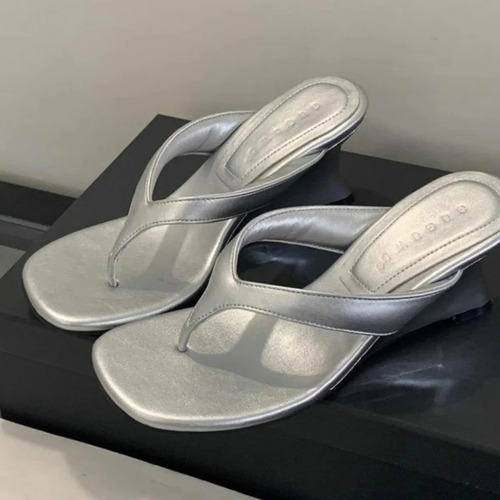 Sandalias De Tacón Alto Estilo Romano Con Punta Cuadrada Par