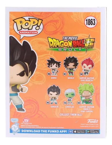 Figura Pop! 1863 Dragon Ball Super: Broly Gogeta Funko