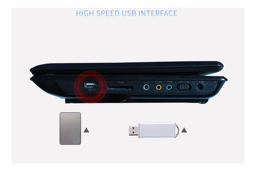 9.8 Reproductor De Dvd Portátil Reproductor De Video Hd