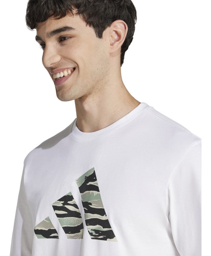 Playera Para Hombre adidas M C Camo T Casual Ji6770