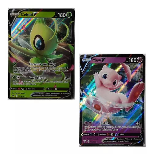 Carta Pokemon Mew V Ultra Rara Original + 50 Cartas Pt