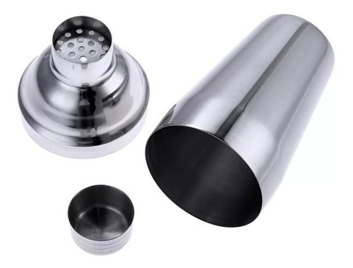 Imagem 2 de 9 de Kit Barman Inox - Coqueteleira 500 Ml E 8 Acessórios