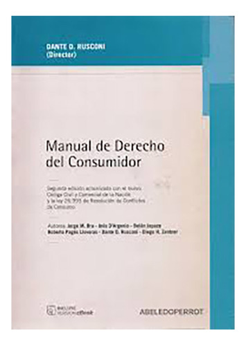 Manual De Derecho Del Consumidor - Rusconi, Dante