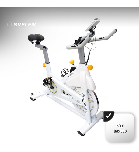 Imagen 5 de 6 de Bicicleta Fija Svelfik Bici-02 Para Spinning Blanca