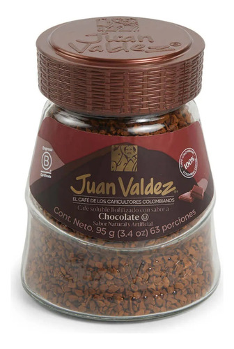 Café Juan Valdez Chocolate 95g Liofilizado. Agronewen