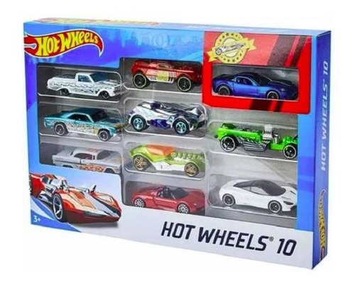 Hot Wheels - Set Con 10 Autos De Colección - Surtido 