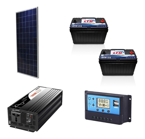 Kit - Panel Solar 400w, 2 Bat 12v115a, Inversor 1000w