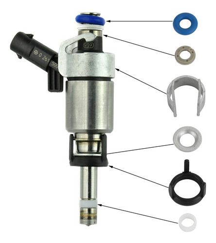 4 Kits Reparación Juntas Tóricas Inyectores Combustible
