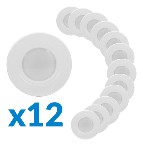 Pack 12 Lámparas Led Retrofit 8.5w, 6000k, Estévez, Blanco