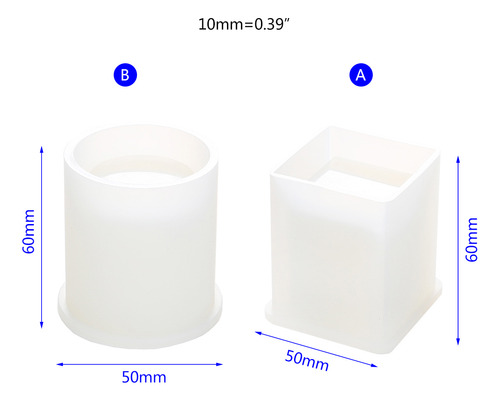 (b) Molde Para Vasos De Agua, Exquisito Jarrón De Resina Epo