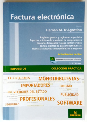Factura Electrónica Hernán M. D'agostino Ed Errepar Libro