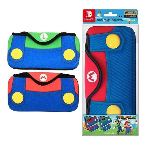 Estuche De Felpa Edición Super Mario Compatible Con N Switch