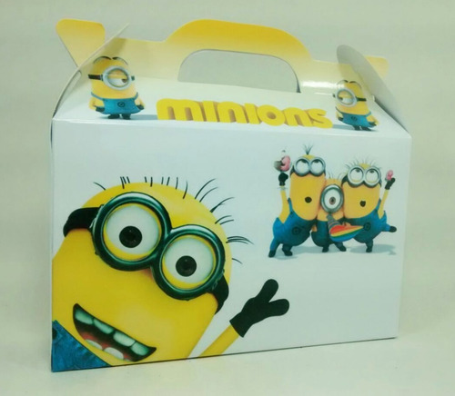 Minions - Cajita Souvenirs De Cumpleaños